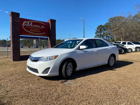 2012 Toyota Camry for sale at C M Motors Inc in Florence SC