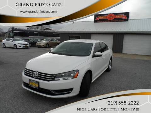 2013 Volkswagen Passat for sale at Grand Prize Cars in Cedar Lake IN