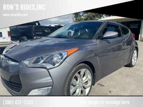 2013 Hyundai Veloster for sale at RON'S RIDES,INC in Bunnell FL
