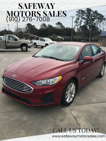 2019 Ford Fusion Hybrid for sale at Safeway Motors Sales in Laurinburg NC