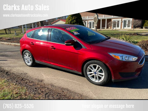 2015 Ford Focus for sale at Clarks Auto Sales in Connersville IN