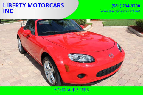 2006 Mazda MX-5 Miata for sale at LIBERTY MOTORCARS INC in Royal Palm Beach FL