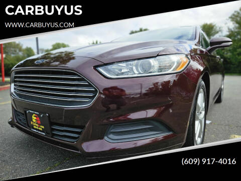 2013 Ford Fusion for sale at CARBUYUS in Ewing NJ