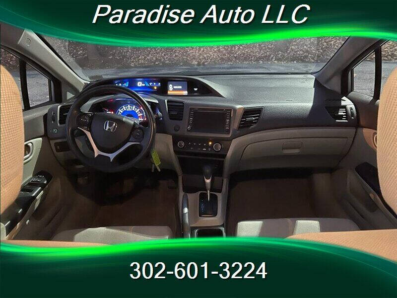 2012 Honda Civic for sale at Paradise Auto in Wilmington, DE