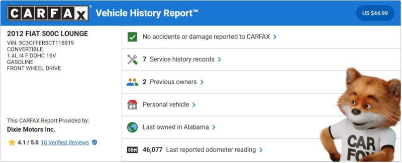 2012 FIAT 500c Lounge