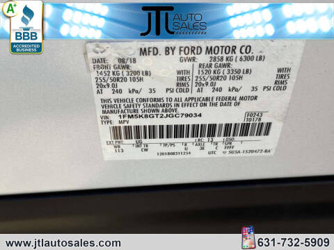 2018 Ford Explorer Sport