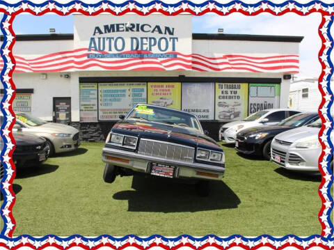 1985 Buick Regal for sale at American Auto Depot in Modesto CA