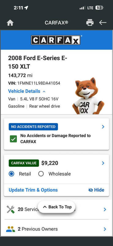 2008 Ford E-Series E-150 XLT