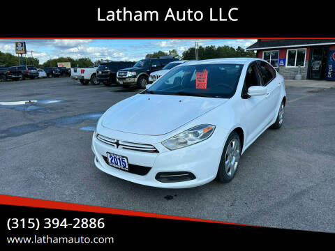 2015 Dodge Dart for sale at Latham Auto LLC in Ogdensburg NY