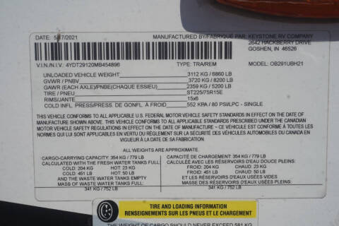 2021  Keystone   Outback