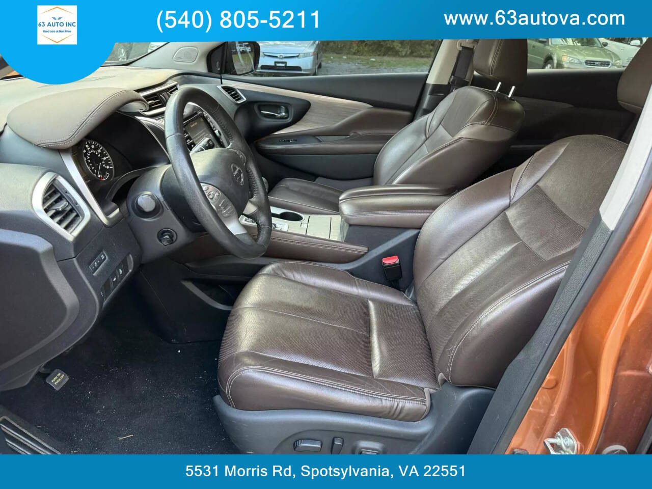 2015 Nissan Murano for sale at 63 Auto Inc in Spotsylvania, VA