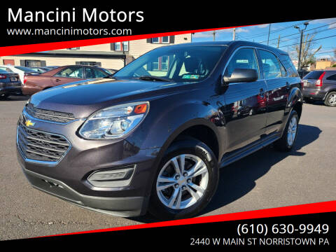 2016 Chevrolet Equinox for sale at Mancini Motors in Norristown PA