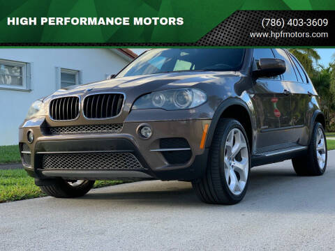 2012 BMW X5 for sale at HIGH PERFORMANCE MOTORS in Hollywood FL