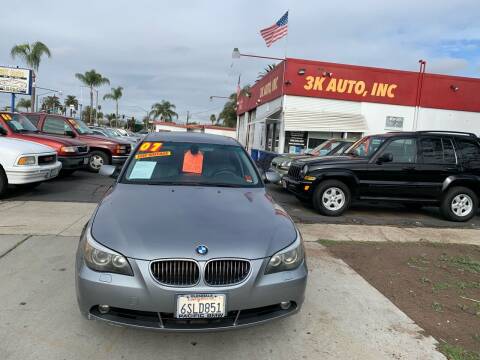 2007 BMW 5 Series for sale at 3K Auto in Escondido CA