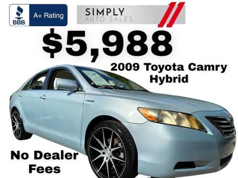 2009 Toyota Camry Hybrid for sale at Simply Auto Sales in Palm Beach Gardens FL