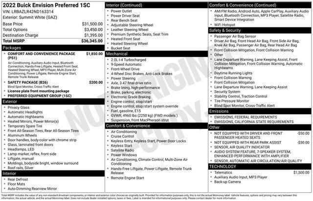 2022 Buick Envision Preferred