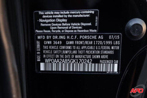 2016 Porsche Cayman Black Edition