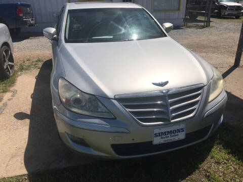 2009 Hyundai Genesis for sale at Simmons Auto Sales in Denison TX