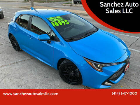 2019 Toyota Corolla Hatchback for sale at Sanchez Auto Sales LLC in Milwaukee WI
