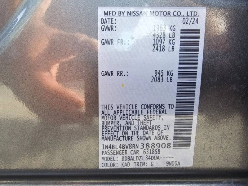 2024 Nissan Altima 2.5 S