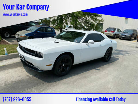 2013 Dodge Challenger for sale at Your Kar Company in Norfolk VA