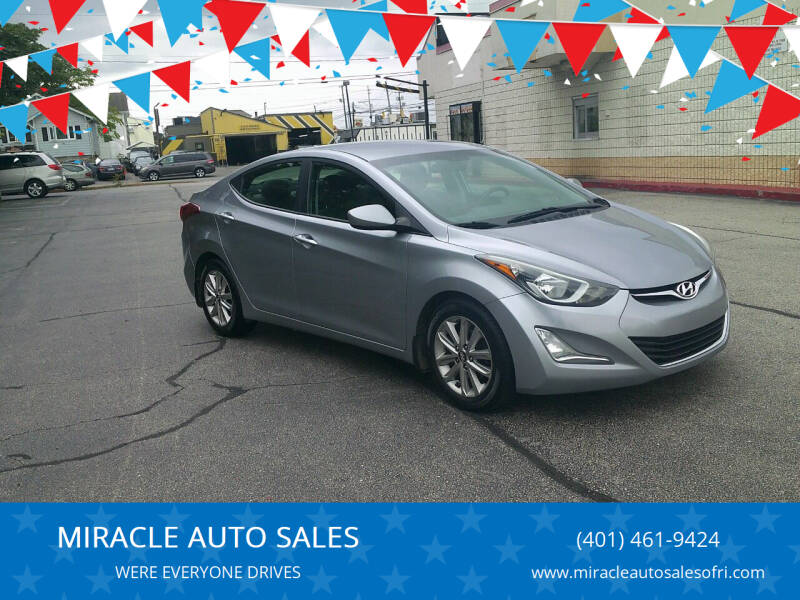 2016 Hyundai Elantra for sale at MIRACLE AUTO SALES in Cranston RI