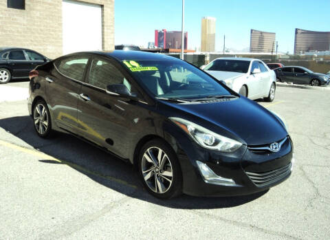 2014 Hyundai Elantra for sale at DESERT AUTO TRADER in Las Vegas NV