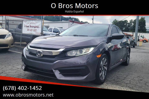 2016 Honda Civic for sale at O Bros Motors in Marietta GA