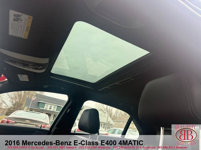 2016 Mercedes-Benz E-Class E 400 4MATIC