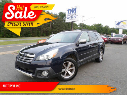 2014 Subaru Outback for sale at AUTOTYM INC. in Fredericksburg VA