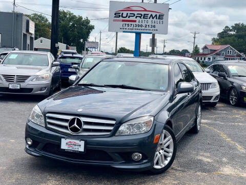 2009 Mercedes-Benz C-Class for sale at Supreme Auto Sales in Chesapeake VA