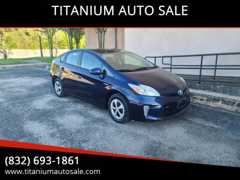 2012 Toyota Prius for sale at TITANIUM AUTO SALE in Houston TX