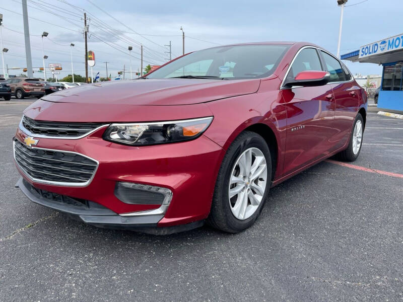 2018 Chevrolet Malibu for sale at Solid Motors LLC in Garland TX