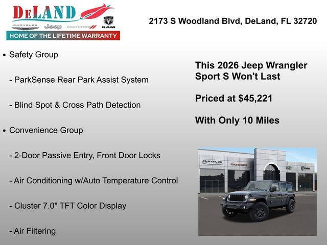 2026 Jeep Wrangler Sport S