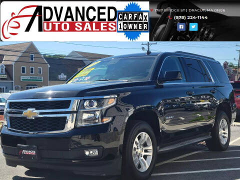 2015 Chevrolet Tahoe for sale at Advanced Auto Sales in Dracut MA