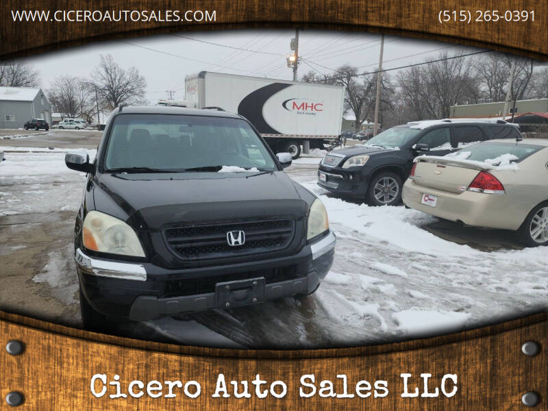 2003 Honda Pilot for sale at Cicero Auto Sales LLC in Des Moines IA