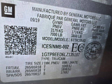 2020 GMC Sierra 1500