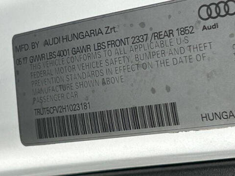 2017 Audi TT 2.0T quattro