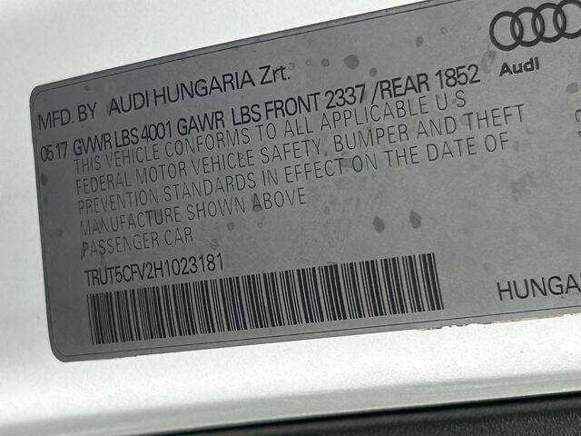 2017 Audi TT 2.0T quattro