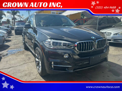 2015 BMW X5 for sale at CROWN AUTO INC, in South Gate CA