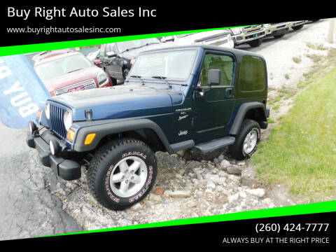 2001 Jeep Wrangler for sale at Buy Right Auto Sales Inc in Fort Wayne IN