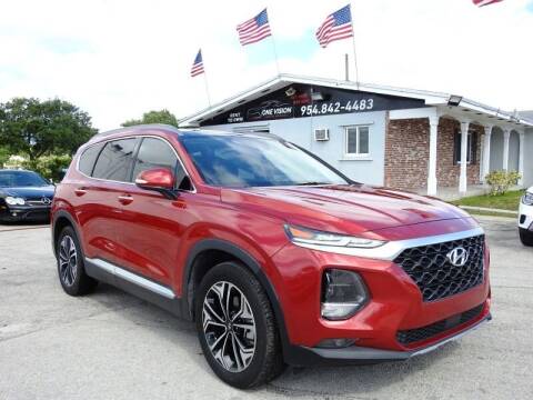 2019 Hyundai Santa Fe for sale at One Vision Auto in Hollywood FL
