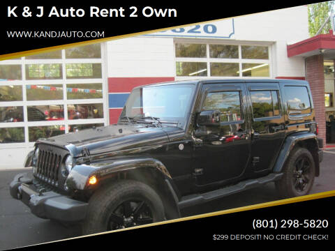 2014 Jeep Wrangler Unlimited for sale at K & J Auto Rent 2 Own in Bountiful UT