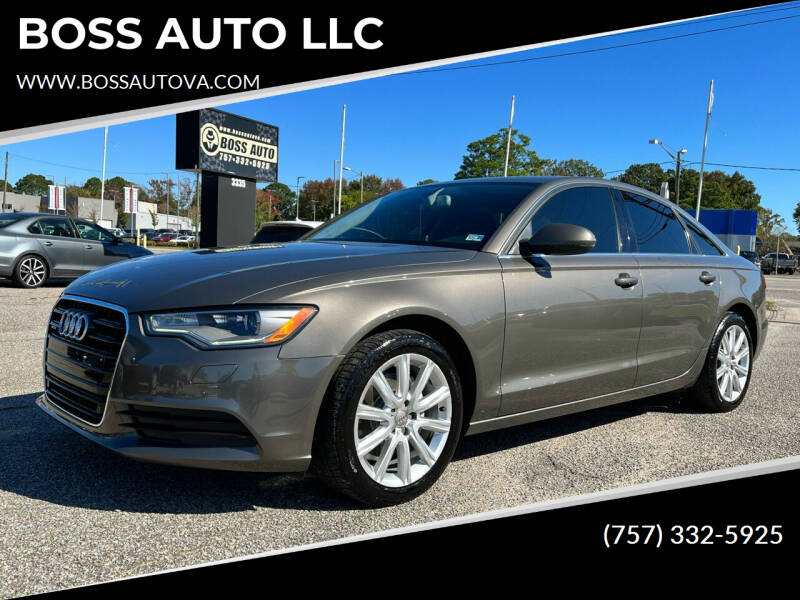 2013 Audi A6 for sale at BOSS AUTO LLC in Norfolk VA