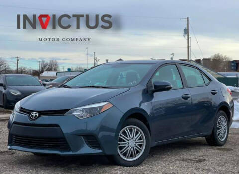 2016 Toyota Corolla for sale at INVICTUS MOTOR COMPANY in West Valley City UT
