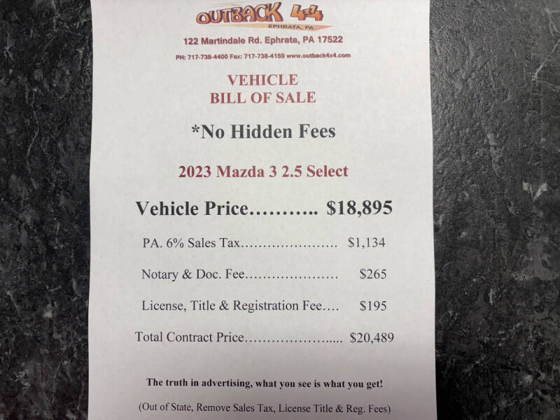 2023 Mazda Mazda3 Sedan 2.5 S Select