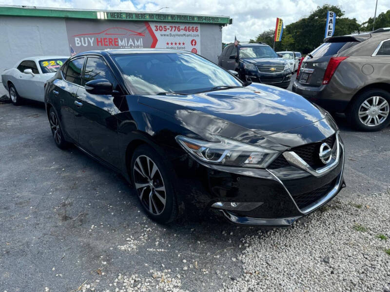 2018 Nissan Maxima for sale at Buy Here Miami Auto Sales in Miami FL