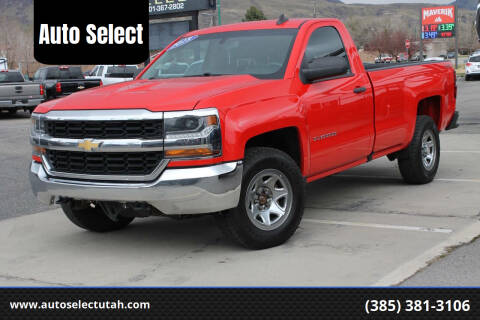 2018 Chevrolet Silverado 1500 for sale at Auto Select in Orem UT