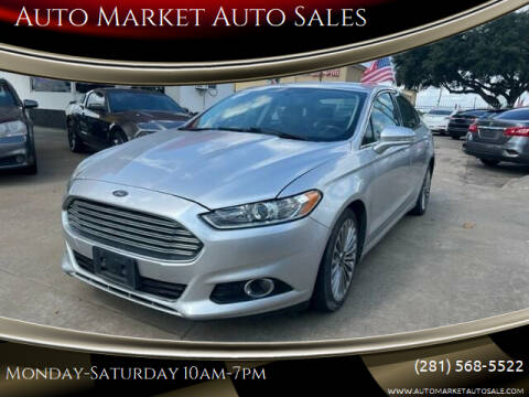 2015 Ford Fusion for sale at Auto Market Auto Sales in Houston TX