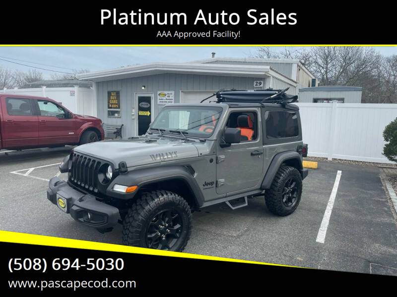 2021 Jeep Wrangler for sale at Platinum Auto Sales in South Yarmouth MA